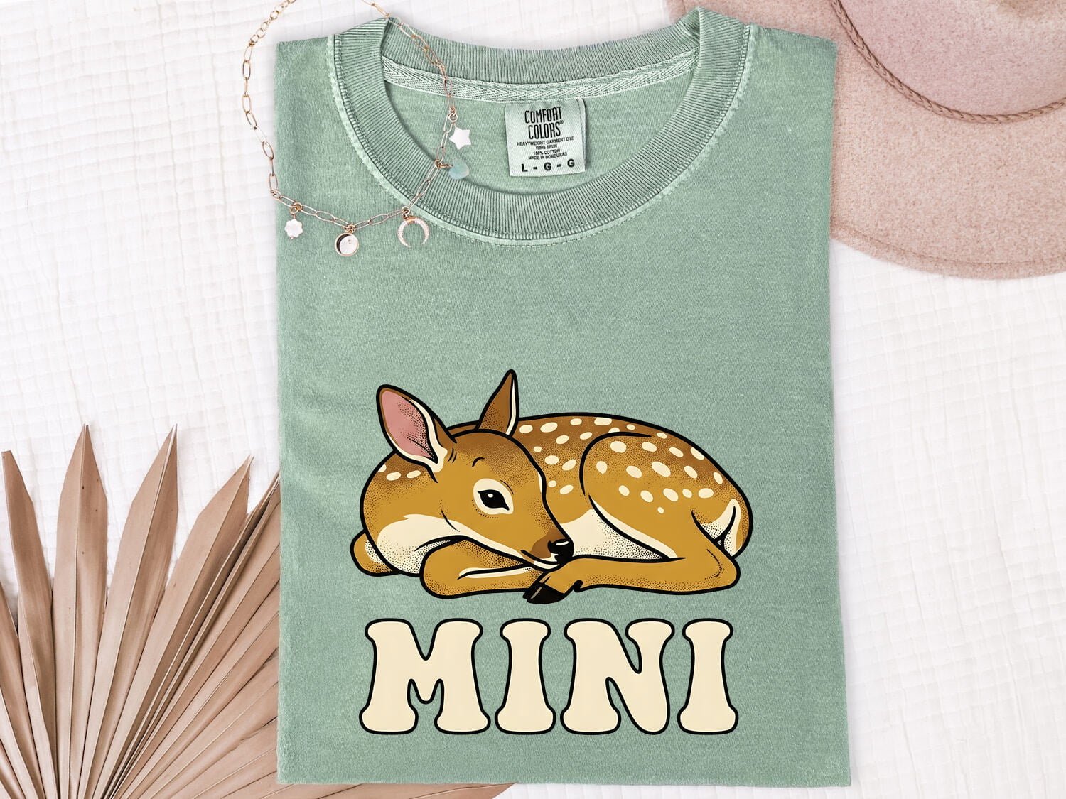 Young Deer Shirt Animals Wildlife Gift Women Illustrated Tee Fawn T-Shirt Creature Fan Wildlife Graphic Antique Retro Lettering Tshirt - Image 3