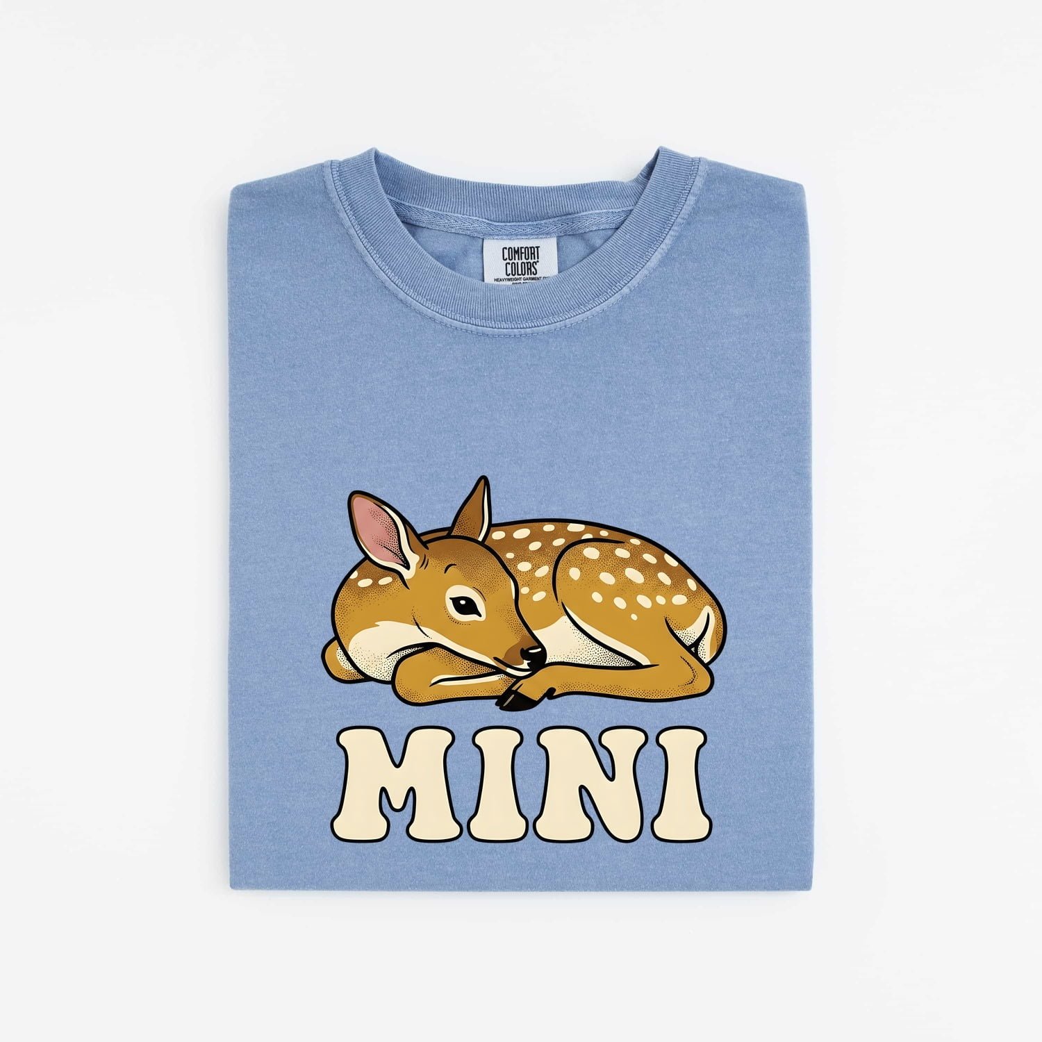 Young Deer Shirt Animals Wildlife Gift Women Illustrated Tee Fawn T-Shirt Creature Fan Wildlife Graphic Antique Retro Lettering Tshirt - Image 5