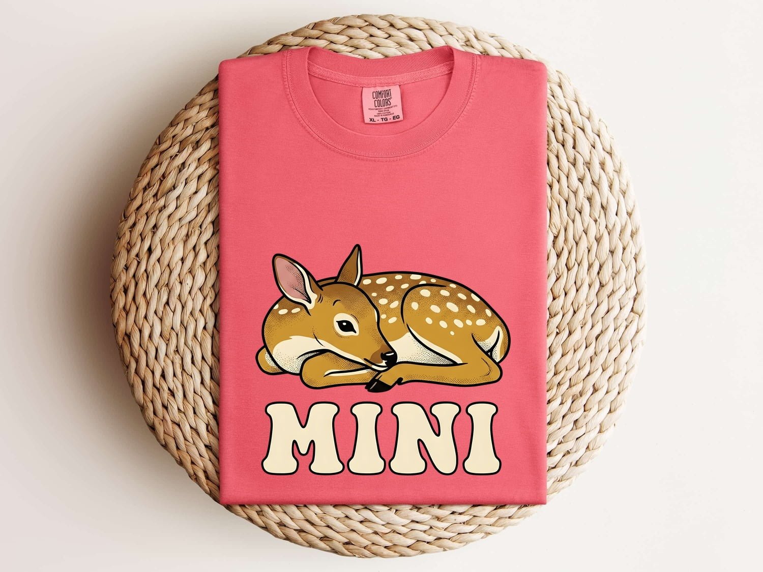 Young Deer Shirt Animals Wildlife Gift Women Illustrated Tee Fawn T-Shirt Creature Fan Wildlife Graphic Antique Retro Lettering Tshirt - Image 7