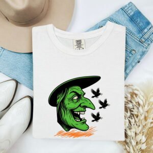 Witch Mask Shirt Halloween Fright Gift Women Antique Tee Mask T-Shirt Horror Fan Occult Tshirt Scary Graphic Timeless Black Birds Tshirt