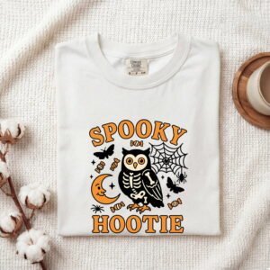 Bone Owl Shirt Halloween Creatures Gift Women Animation Tee Owl T-Shirt Spooky Fan Cartoon Tshirt Monster Graphic Classic Webbing Tshirt