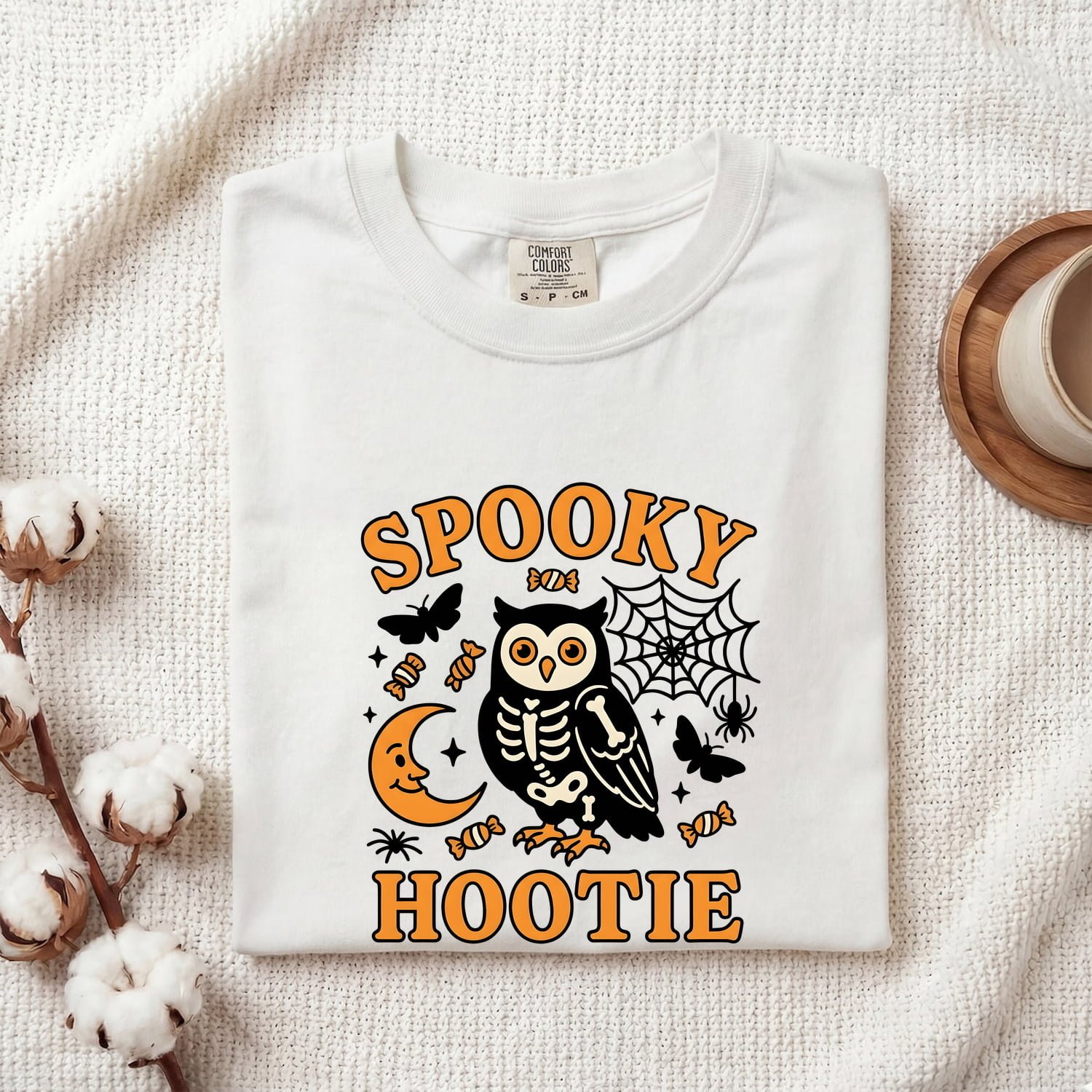 Bone Owl Shirt Halloween Creatures Gift Women Animation Tee Owl T-Shirt Spooky Fan Cartoon Tshirt Monster Graphic Classic Webbing Tshirt