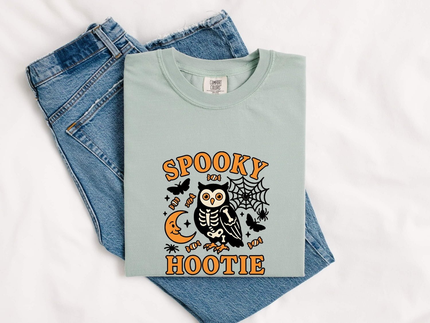 Bone Owl Shirt Halloween Creatures Gift Women Animation Tee Owl T-Shirt Spooky Fan Cartoon Tshirt Monster Graphic Classic Webbing Tshirt - Image 5