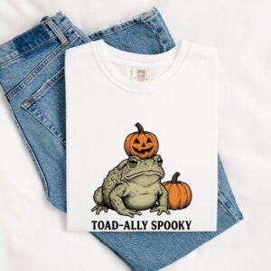 Frog Squash Shirt Halloween Creature Gift Women Classic Tee Toad T-Shirt Horror Fan Retro Tshirt Monster Graphic Outline Halloween Pumpkin