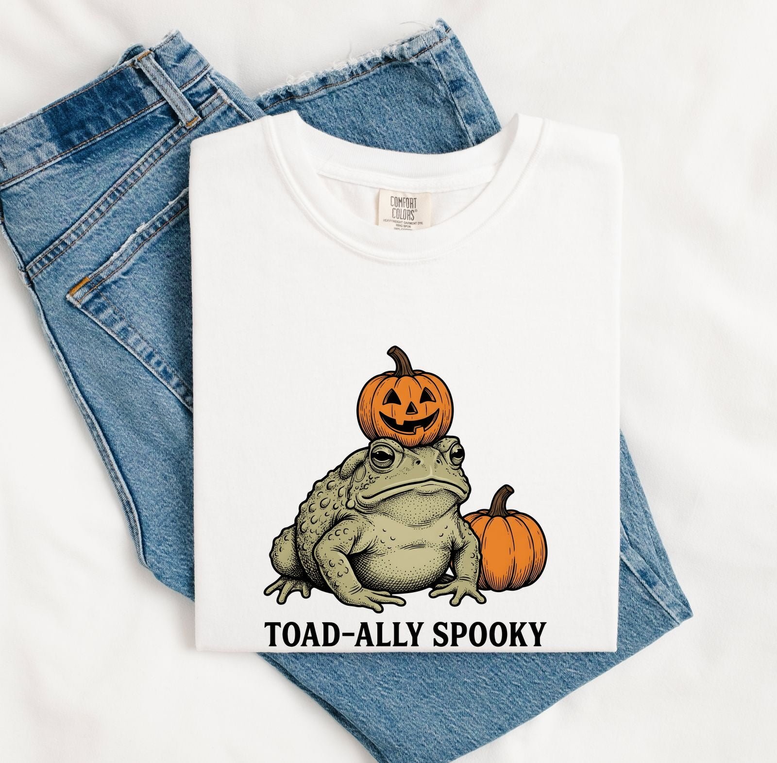 Frog Squash Shirt Halloween Creature Gift Women Classic Tee Toad T-Shirt Horror Fan Retro Tshirt Monster Graphic Outline Halloween Pumpkin
