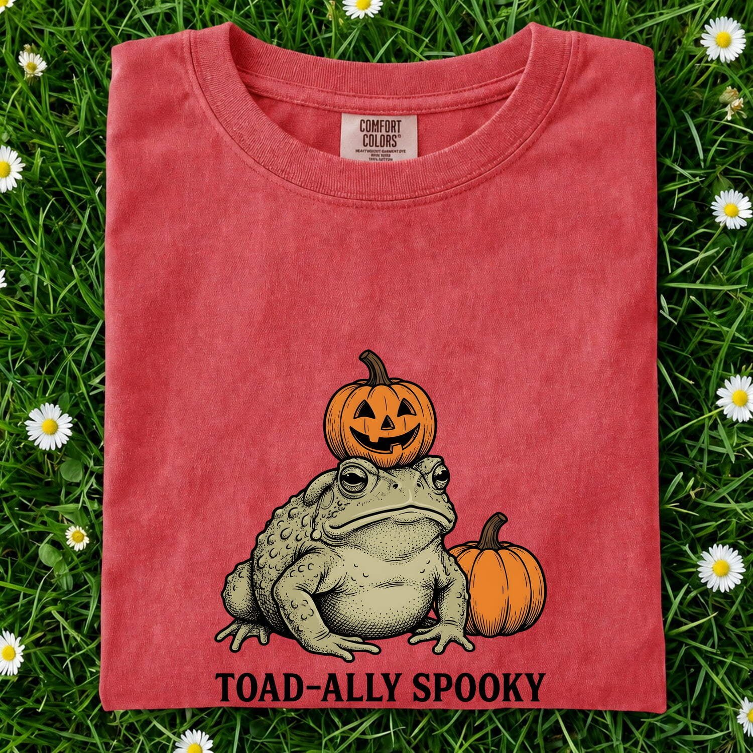 Frog Squash Shirt Halloween Creature Gift Women Classic Tee Toad T-Shirt Horror Fan Retro Tshirt Monster Graphic Outline Halloween Pumpkin - Image 7